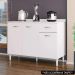 Balcão 120cm 3 Portas 1 Gaveta Branco  - Poquema