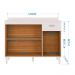 Balcão 120cm 3 Portas 1 Gaveta Branco  - Poquema