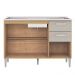 Balcao Para Pia 3 Portas 120 cm 508 Damasco Off White POQQ