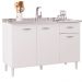 Balcao Pia 120cm 3 Portas 434 Branco POQQ