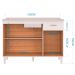 Balcao Pia 120cm 3 Portas 434 Branco POQQ