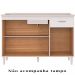 Balcao Pia 120cm 3 Portas 434 Branco POQQ