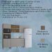 Cozinha Compacta 250 cm Balcao 705 Damasco Off White POQQ
