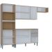 Cozinha Compacta 250 cm Balcao 705 Damasco Off White POQQ