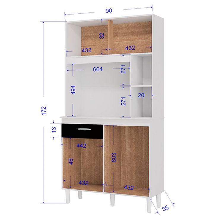 Armário de Cozinha Modulada 5 Peças CP13 Balcão Preto - Lumil Cozinha  Modulada Lumil Móveis Loja de Móveis e Decoração com Garantia de Qualidade