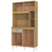 Kit Armario Cozinha 4 Portas 881 Damasco Off White POQQ