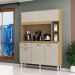 Kit Armario Cozinha 5 Portas 882 Damasco Off White POQQ