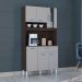 Kit Armario Cozinha 6 Portas 558 Chocolate Off White POQQ