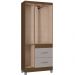Roupeiro Solteiro 3 Portas 835 Castanha Off White POQQ