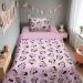 Edredom Casal Mickey &amp; Minnie Disney Malha 100% Algodão 200x220cm Big Minnie/Rosa Cravo