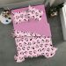 Edredom Casal Mickey &amp; Minnie Disney Malha 100% Algodão 200x220cm Big Minnie/Rosa Cravo