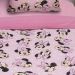 Edredom Solteiro Mickey &amp; Minnie Disney Malha 100% Algodão 150x220cm Big Minnie/Rosa Cravo