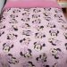 Edredom Solteiro Mickey &amp; Minnie Disney Malha 100% Algodão 150x220cm Big Minnie/Rosa Cravo