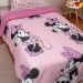 Edredom Solteiro Mickey &amp; Minnie Disney Malha 100% Algodão 150x220cm Minnie Beauty Rosa
