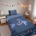 Edredom Solteiro Stitch Disney 150x220cm 100% Algodão Big Stitch Blue
