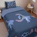 Edredom Solteiro Stitch Disney 150x220cm 100% Algodão Big Stitch Blue