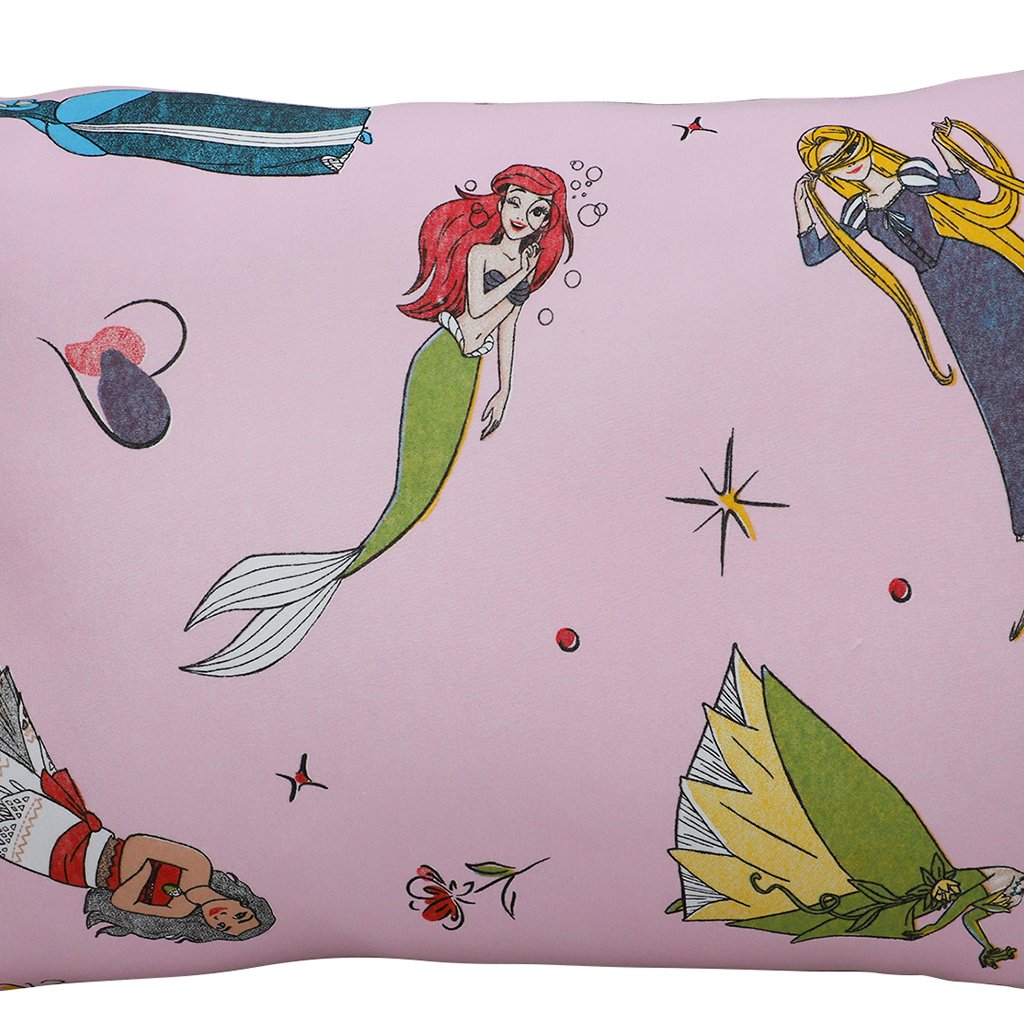 Fronha Avulsa Disney 50x70cm Malha 100% Algodão Princesas Brilhantes