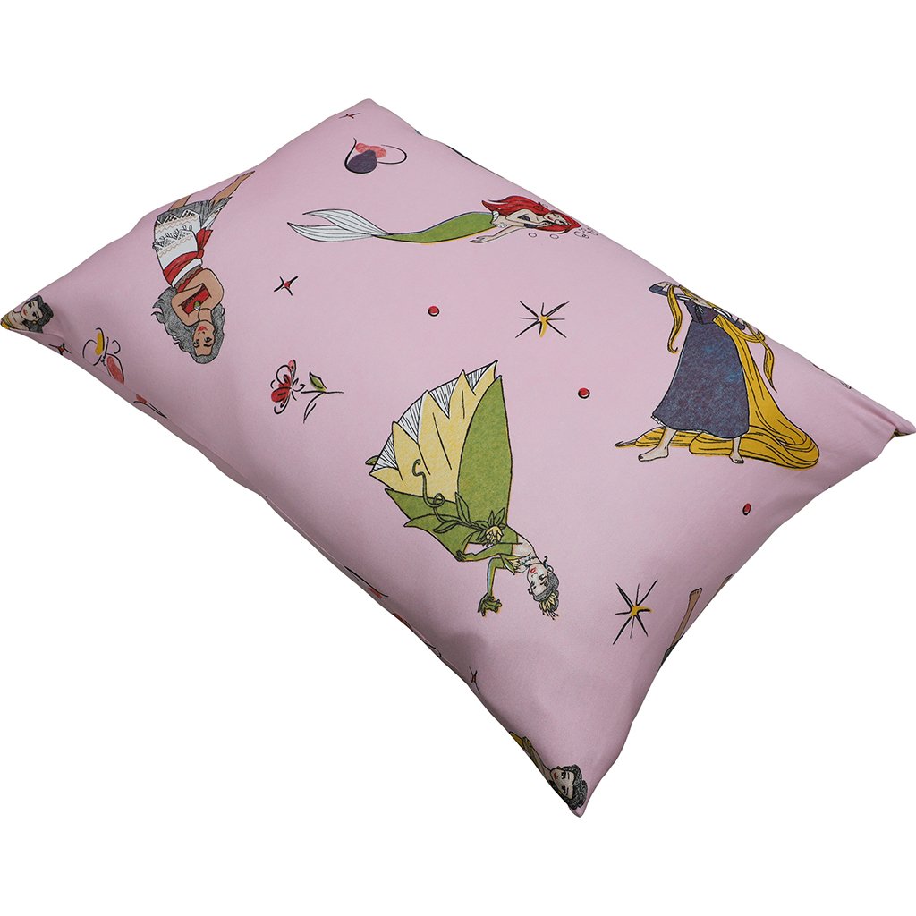 Fronha Avulsa Disney 50x70cm Malha 100% Algodão Princesas Brilhantes