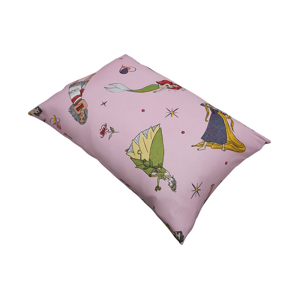 Fronha Avulsa Disney 50x70cm Malha 100% Algodão Princesas Brilhantes