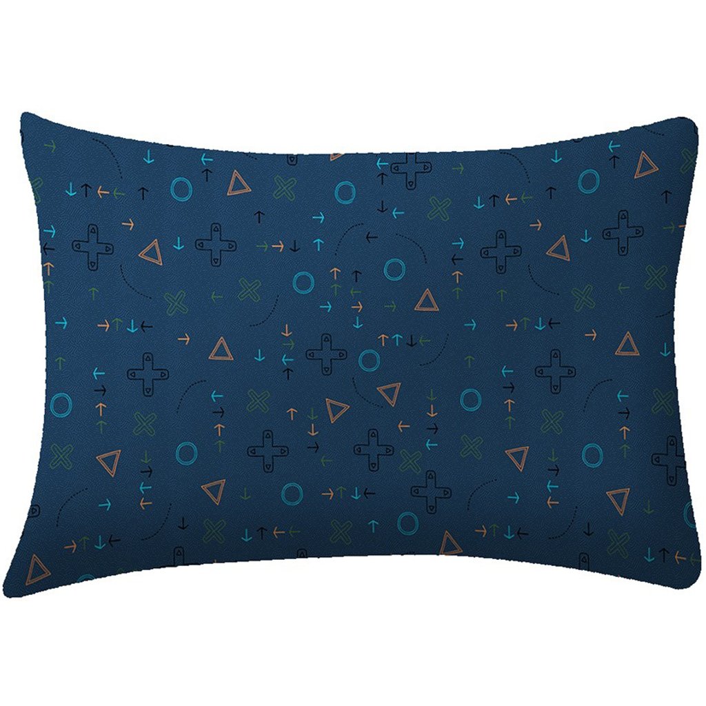 Fronha Avulsa Doce Vida Kids 48x68cm Malha 70% Algodão 30% Poliéster Game Blue