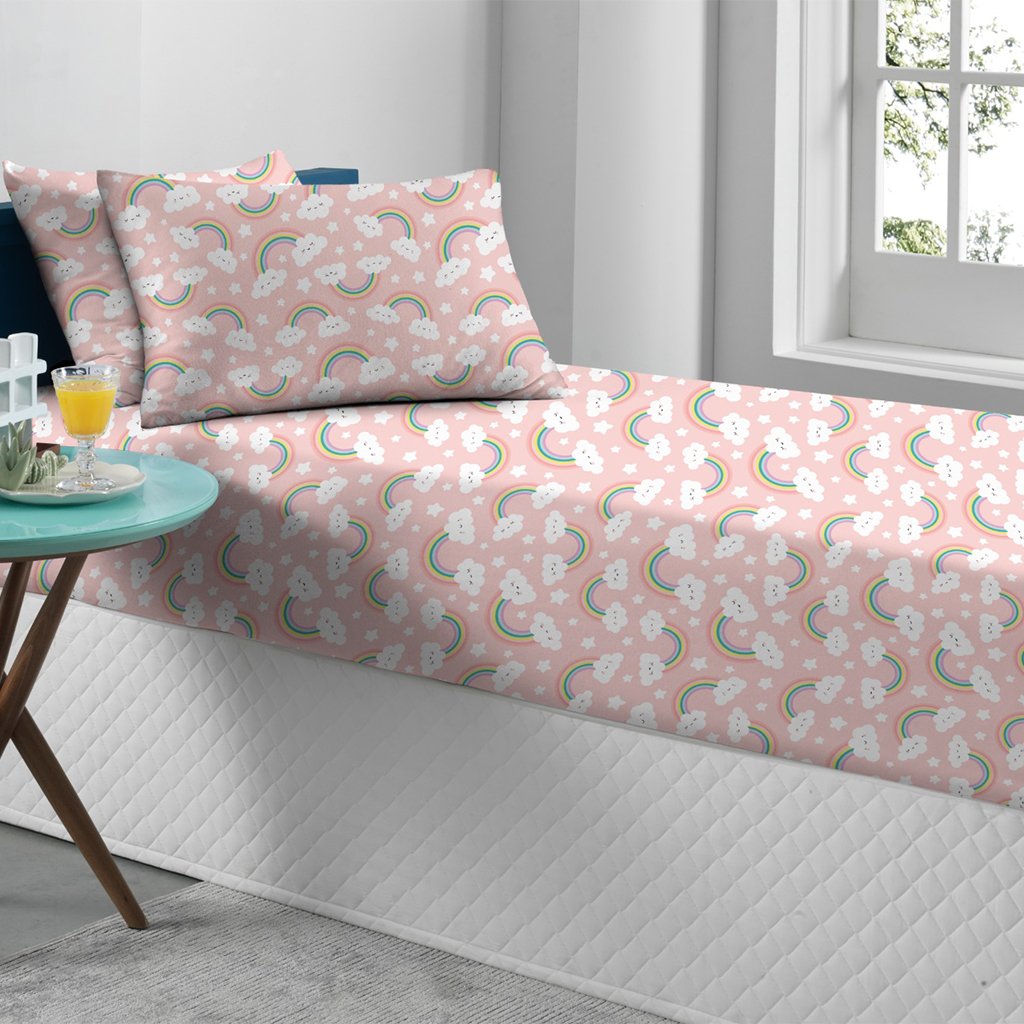 Fronha Avulsa Doce Vida Kids 48x68cm Malha 70% Algodão 30% Poliéster Nuvem