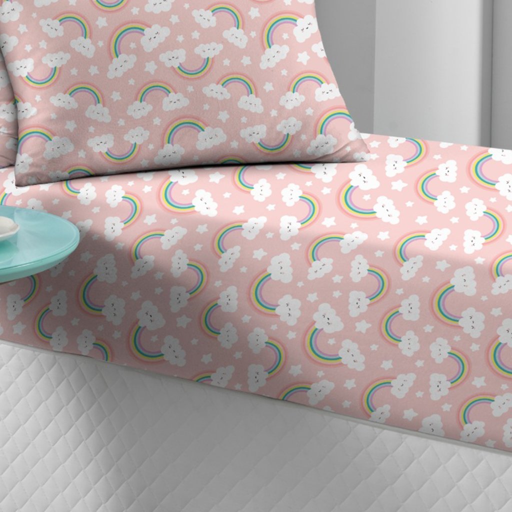 Fronha Avulsa Doce Vida Kids 48x68cm Malha 70% Algodão 30% Poliéster Nuvem