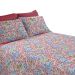 Jogo de Cama Malha 100% Algodão Solteiro Hortênsia Rosa Chiclete Linha Casa Portallar 3 peças