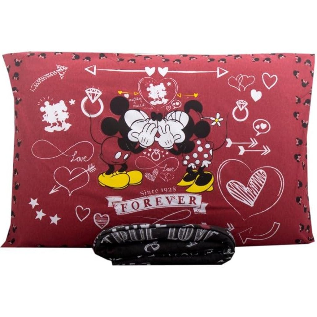Jogo de Cama Solteiro Mickey Disney Malha 70% Algodão 30% Poliéster Jadore