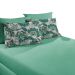 Jogo de Lençol Malha 100% Algodão Queen Marrakech Verde Água Linha Casa Portallar 3 peças