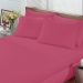 Lençol Malha Liso com Elástico Queen Rosa Chiclete Linha Cores Portallar 1 peça