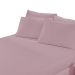 Lençol Malha Liso com Elástico Queen Rosa Quartz Linha Cores Portallar 1 peça