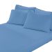 Lençol Malha Liso com Elástico Solteiro Azul Serenity Linha Cores Portallar 1 peça