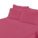Lençol Malha Liso com Elástico Solteiro Rosa Chiclete Linha Cores Portallar 1 peça
