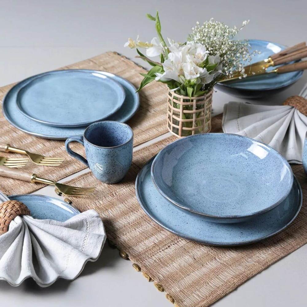 Aparelho Jantar 30 Peças Bio Breeze Porto Brasil 6 Pessoas Mesa Chá Sobremesa Doce Café