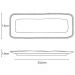 Kit 24 Travessas Cerâmica Preto Fosco 33x13cm Hygge Servir Sushi Restaurante Porto Brasil