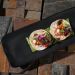 Kit 24 Travessas Cerâmica Preto Fosco 33x13cm Hygge Servir Sushi Restaurante Porto Brasil