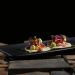 Kit 6 Bandejas Cerâmica Servir Sushi Sashimi 33x13cm Preto Travessa Porto Brasil