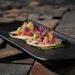 Kit 6 Bandejas Cerâmica Servir Sushi Sashimi 33x13cm Preto Travessa Porto Brasil