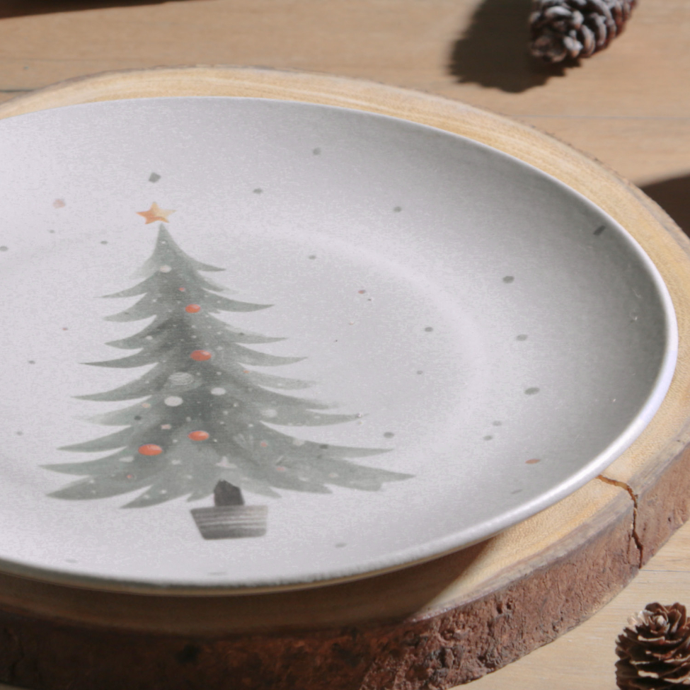 Prato Raso Coup Noite de Natal Bege