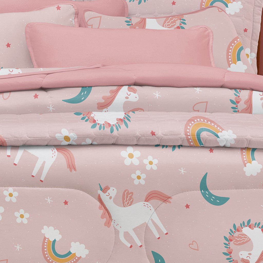 Edredom Casal Estampado Atlantix 200x220cm 100% Algodão Encanto