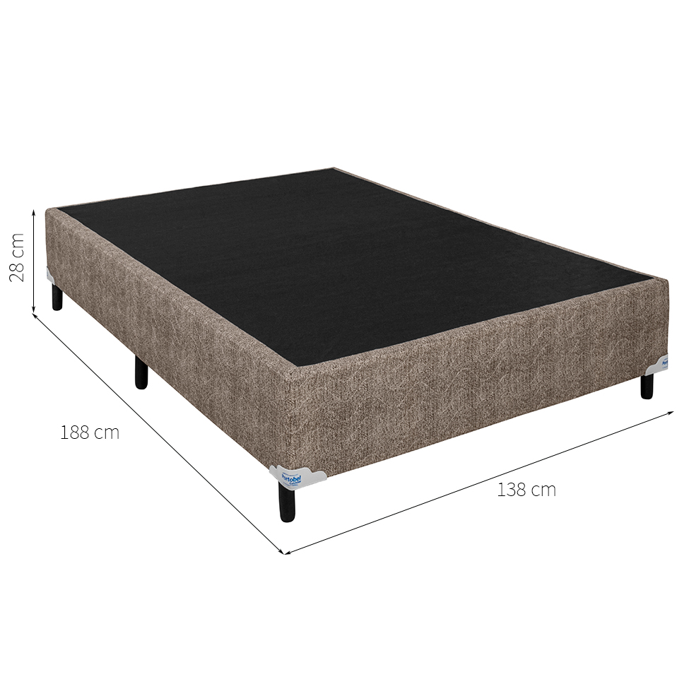 Base Para Cama Box Casal Orthopedic (28x138x188) Palha