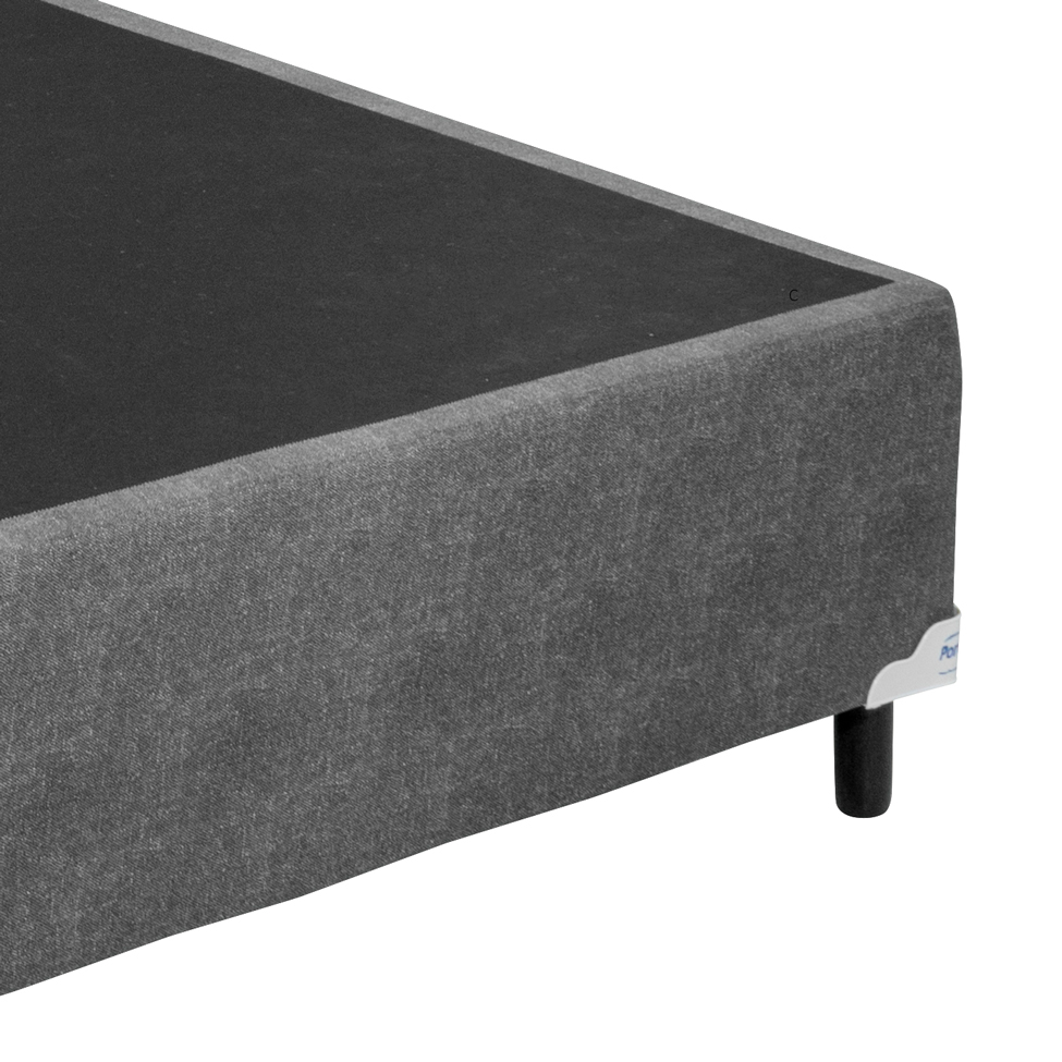 Base para Cama Box Casal Bellagio (28x138x188) Cinza