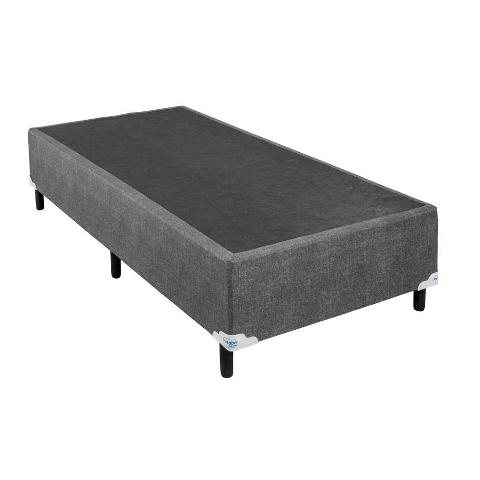 Base para Cama Box Solteiro Bellagio (28x88x188) Cinza