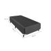 Base para Cama Box Solteiro Florença (28x88x188) Preta