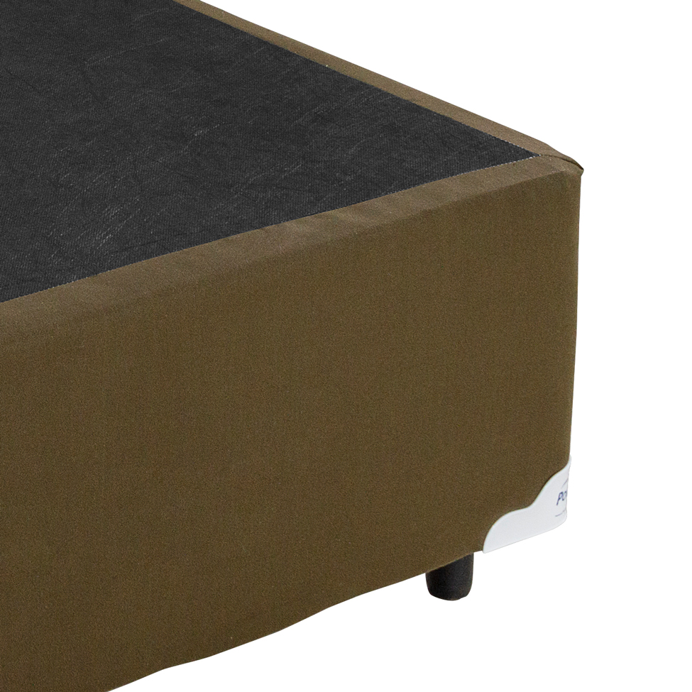 Base para Cama Box Solteiro Palermo (28x88x188) Bege Escura