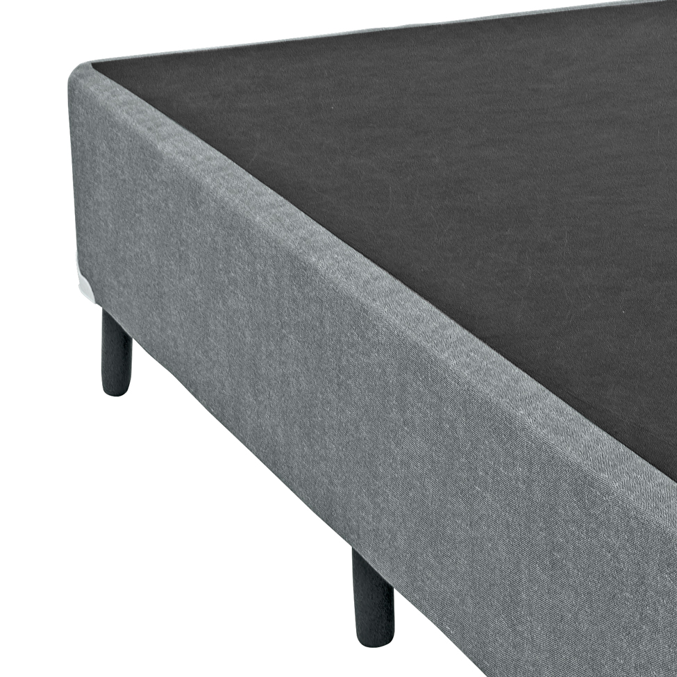 Base para Cama Box Solteiro Palermo (28x88x188) Cinza