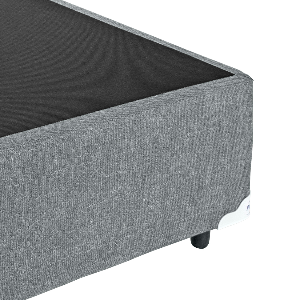 Base para Cama Box Solteiro Palermo (28x88x188) Cinza