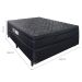Cama Box Casal com Colchão Arezzo ll Molas Ensacadas Preta