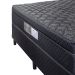 Cama Box Casal com Colchão Arezzo ll Molas Ensacadas Preta