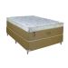 Cama Box Casal com Colchão Vicenza Molas Ensacadas Bege